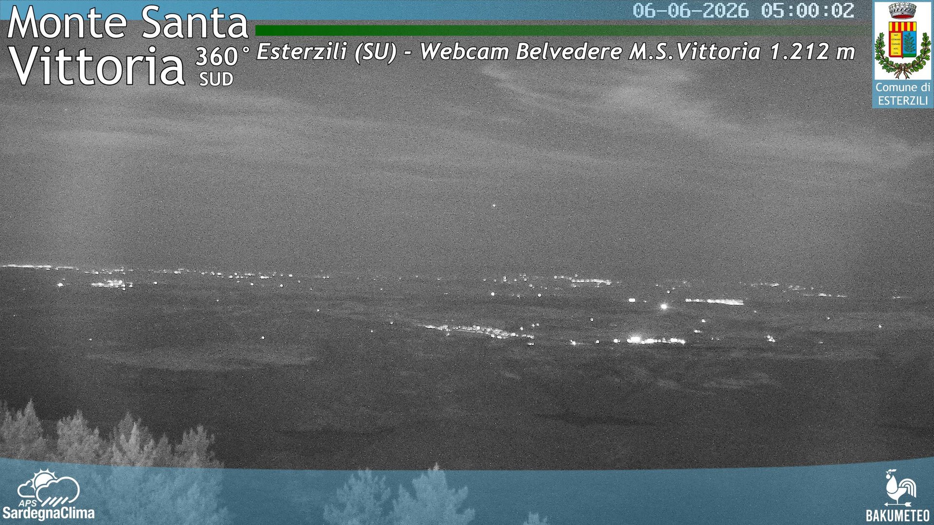time-lapse frame, Monte Santa Vittoria Sud webcam