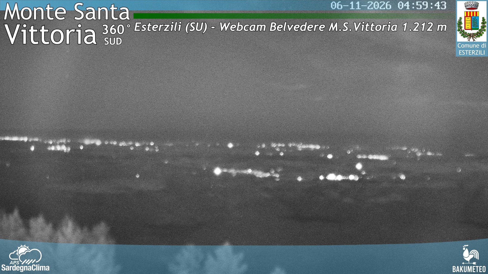 time-lapse frame, Monte Santa Vittoria Sud webcam