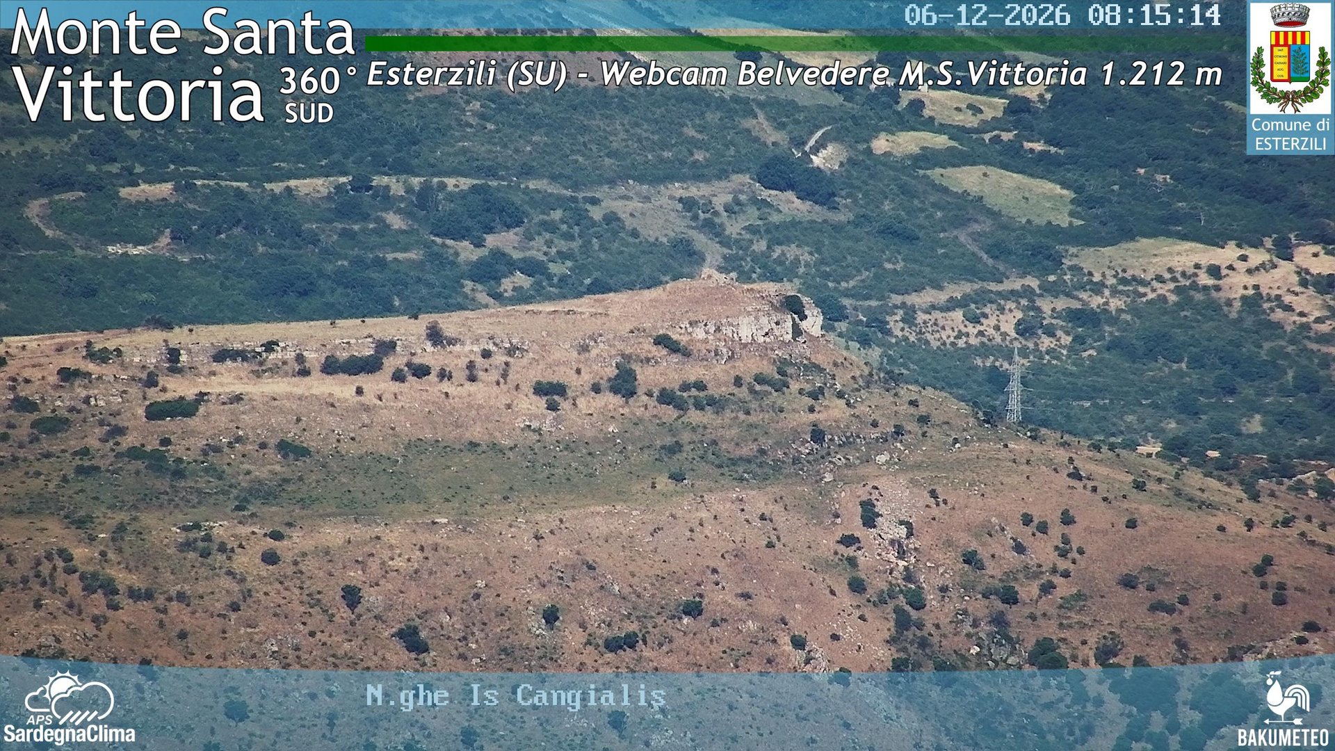 time-lapse frame, Monte Santa Vittoria Sud webcam