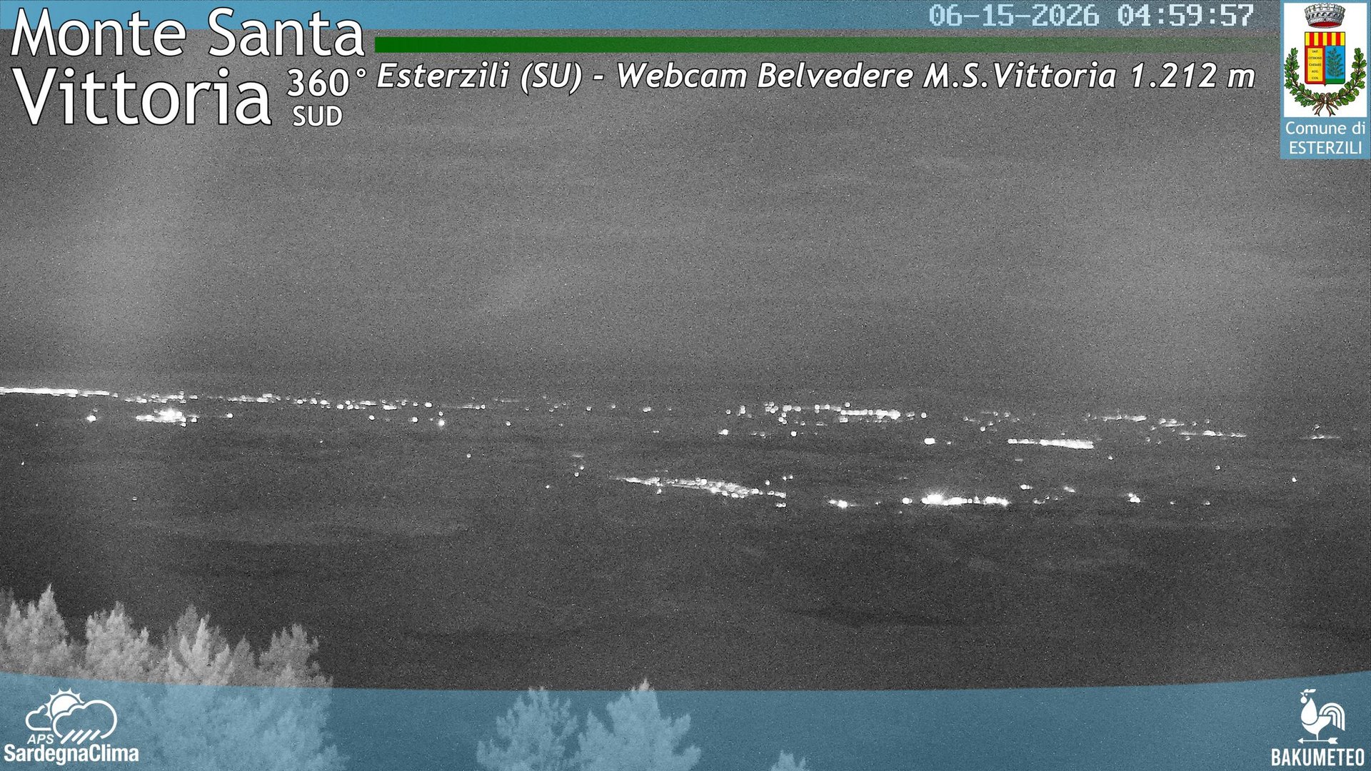 time-lapse frame, Monte Santa Vittoria Sud webcam