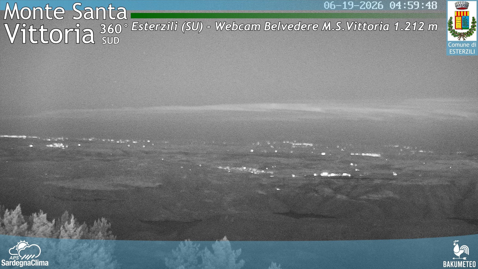 time-lapse frame, Monte Santa Vittoria Sud webcam