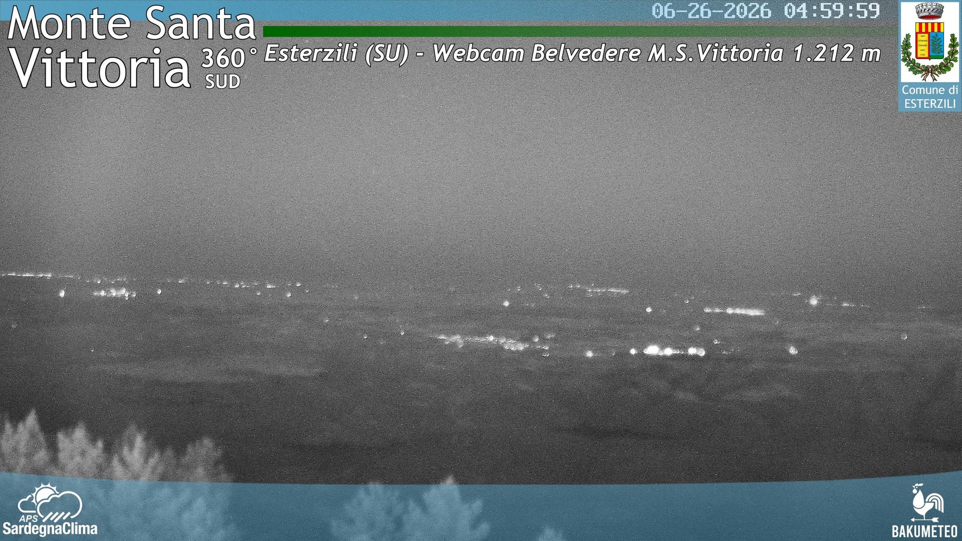 time-lapse frame, Monte Santa Vittoria Sud webcam