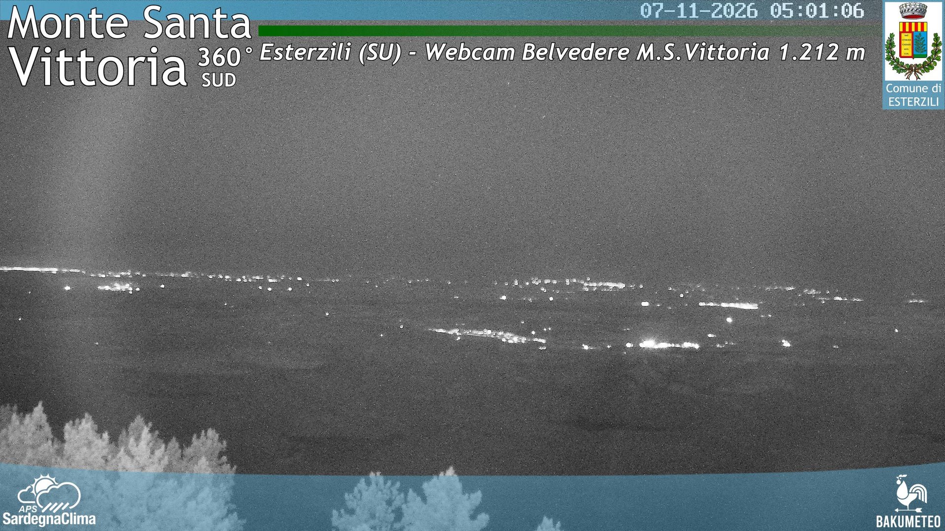 time-lapse frame, Monte Santa Vittoria Sud webcam