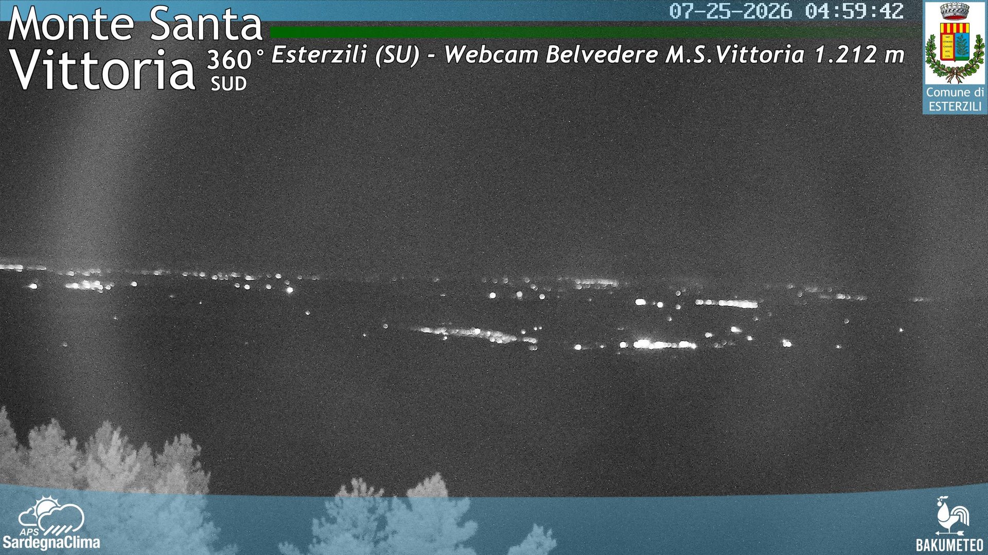 time-lapse frame, Monte Santa Vittoria Sud webcam