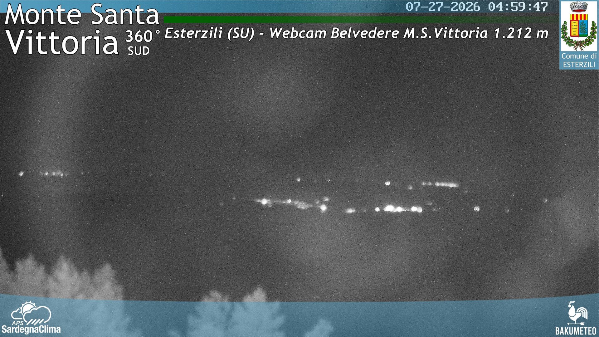 time-lapse frame, Monte Santa Vittoria Sud webcam