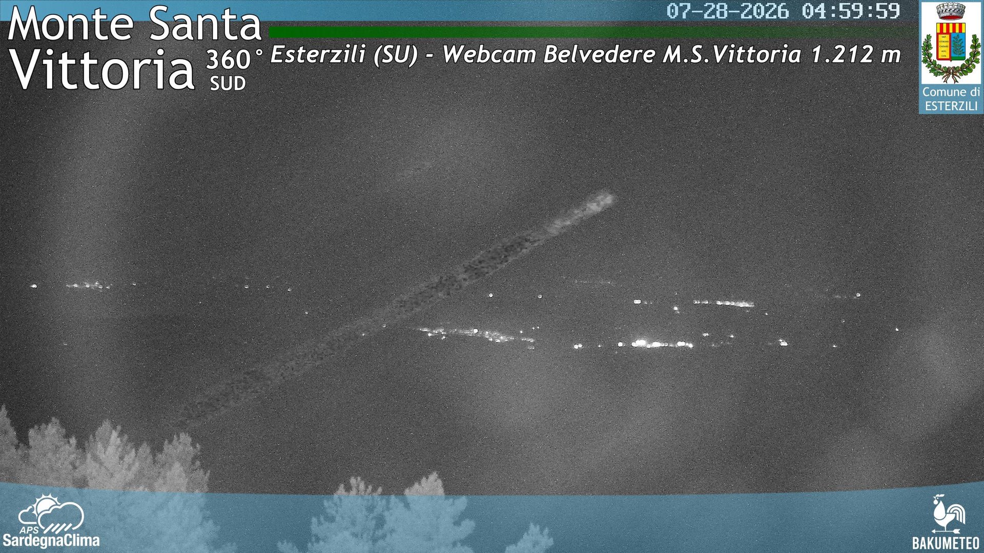 time-lapse frame, Monte Santa Vittoria Sud webcam