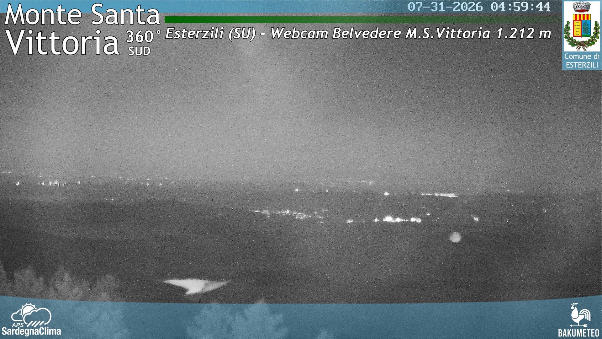 time-lapse frame, Monte Santa Vittoria Sud webcam