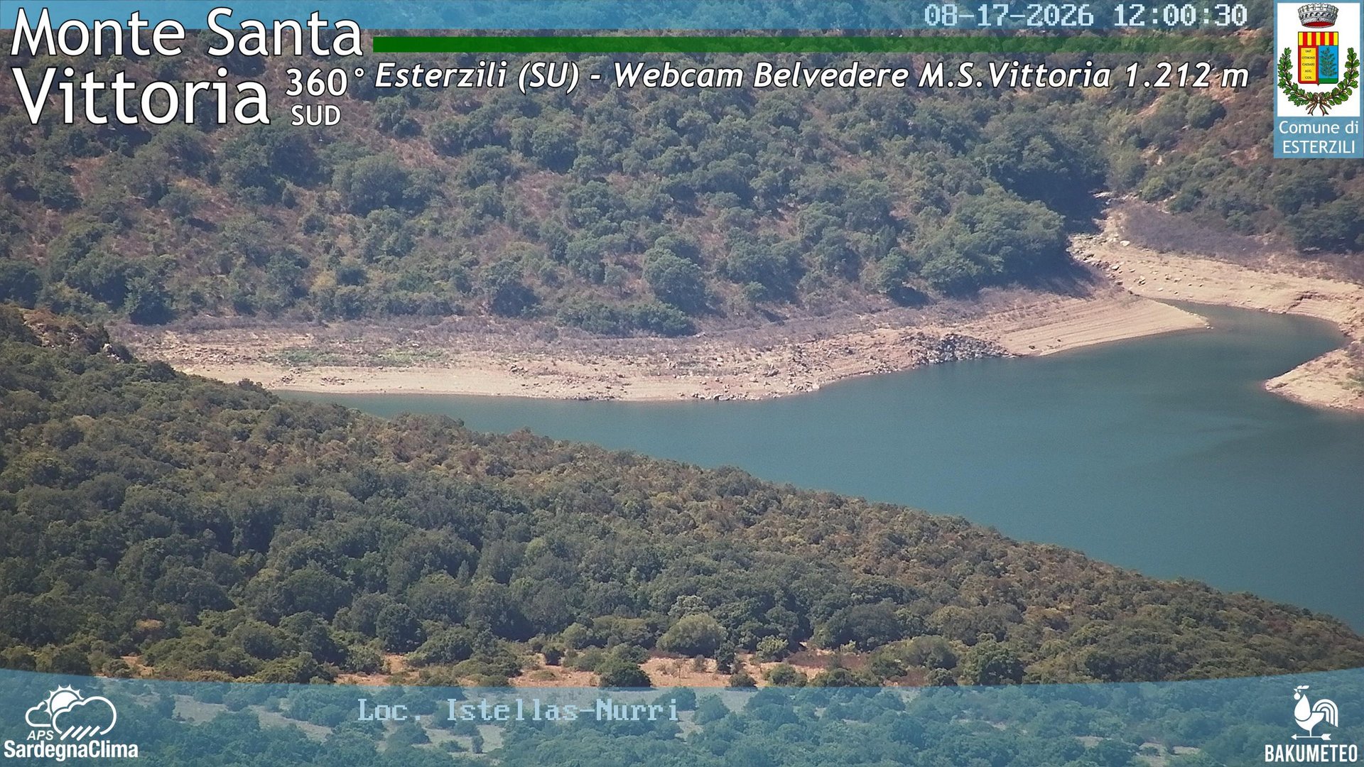 view from Monte Santa Vittoria Sud on 2026-08-17