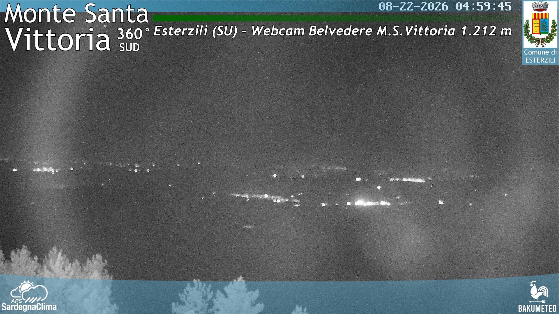 time-lapse frame, Monte Santa Vittoria Sud webcam