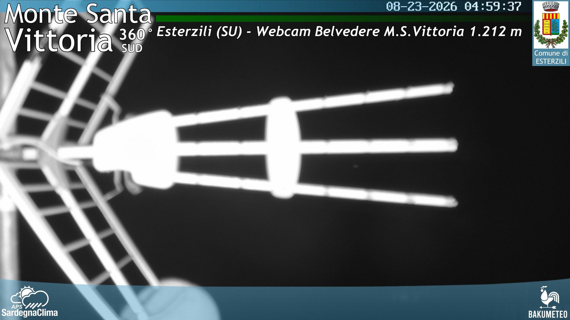 time-lapse frame, Monte Santa Vittoria Sud webcam
