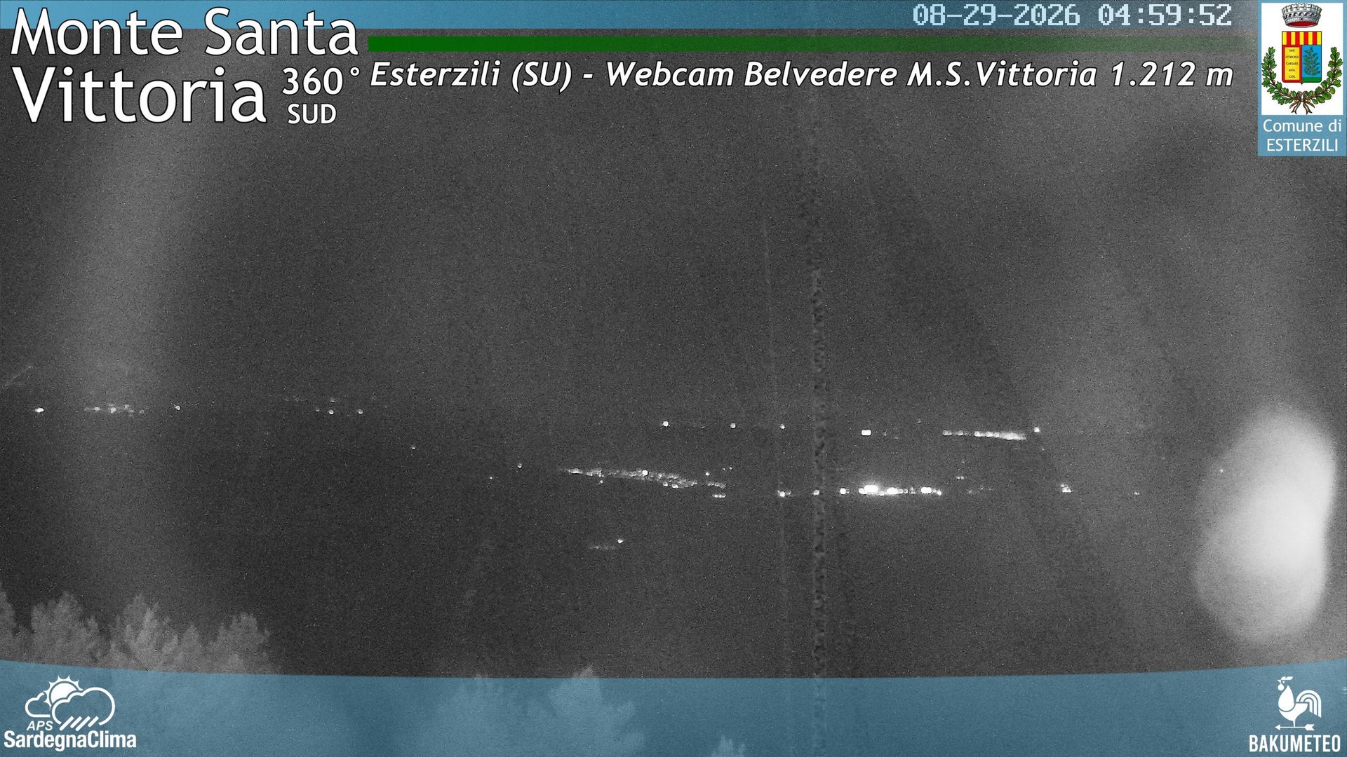 time-lapse frame, Monte Santa Vittoria Sud webcam