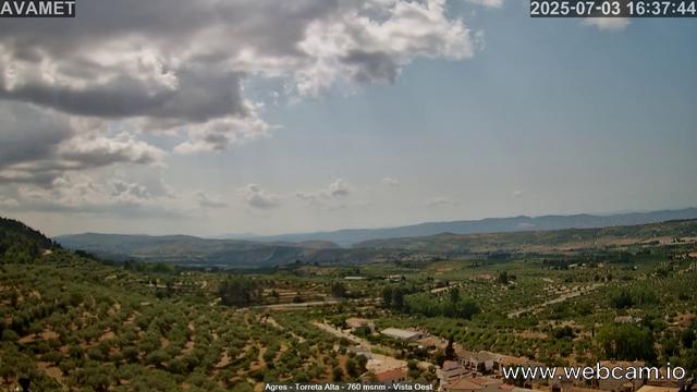 time-lapse frame, Torreta Alta webcam