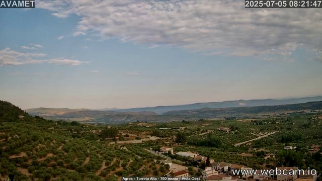 time-lapse frame, Torreta Alta webcam