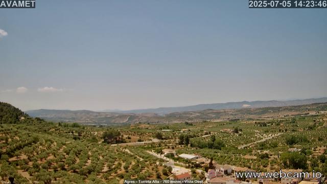 time-lapse frame, Torreta Alta webcam