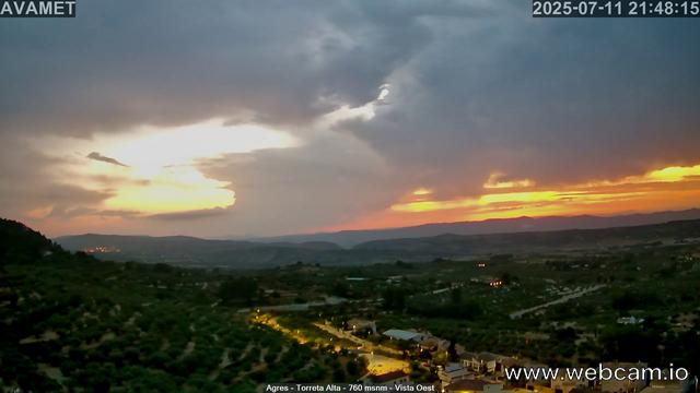 time-lapse frame, Torreta Alta webcam