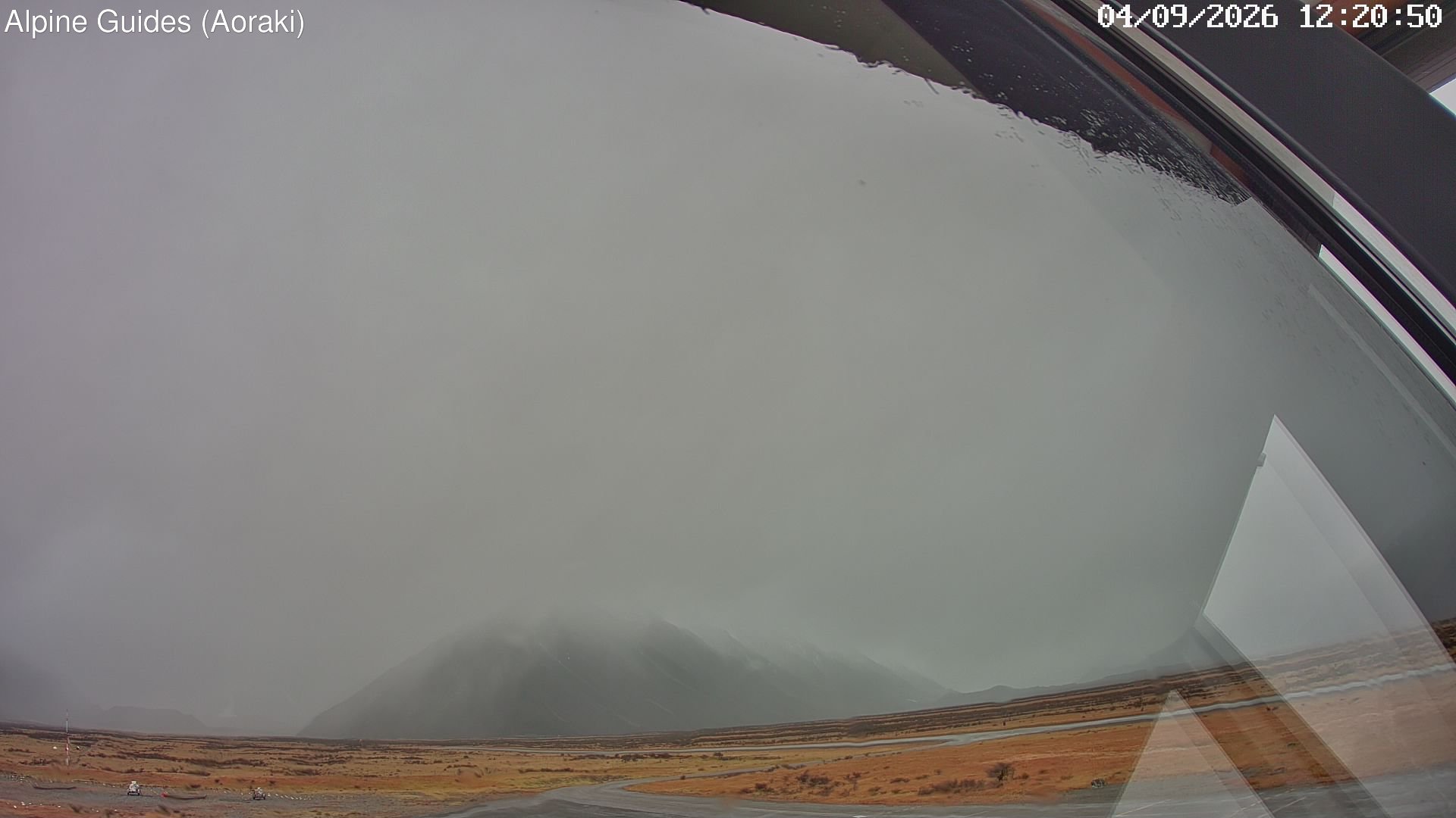 time-lapse frame, Mount Cook Airport North webcam