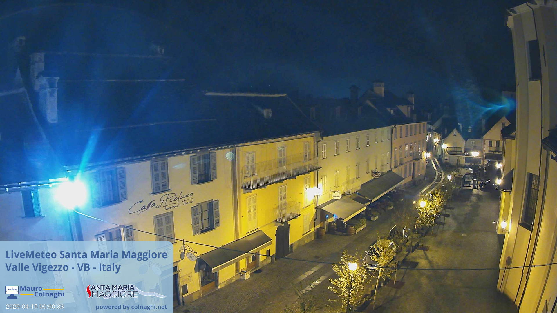time-lapse frame, Santa Maria webcam