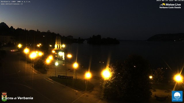 time-lapse frame, Verbania webcam