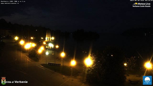 time-lapse frame, Verbania webcam