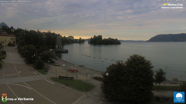 time-lapse frame, Verbania webcam