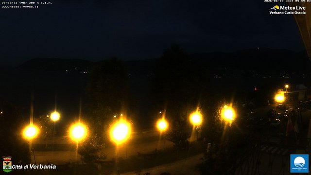 time-lapse frame, Verbania webcam