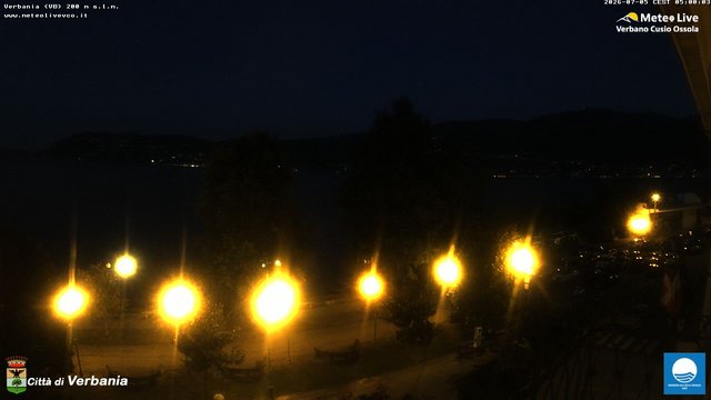 time-lapse frame, Verbania webcam