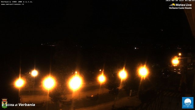 time-lapse frame, Verbania webcam