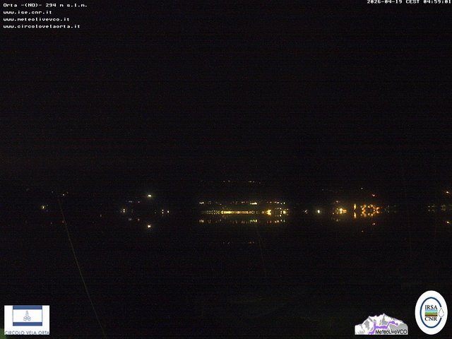 time-lapse frame, Orta San Giulio webcam