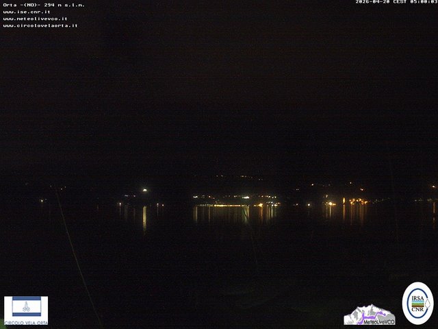 time-lapse frame, Orta San Giulio webcam