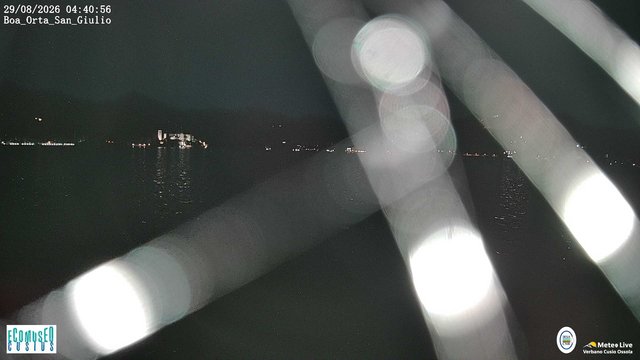 time-lapse frame, Orta San Giulio webcam