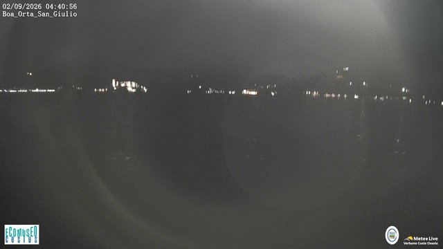 time-lapse frame, Orta San Giulio webcam