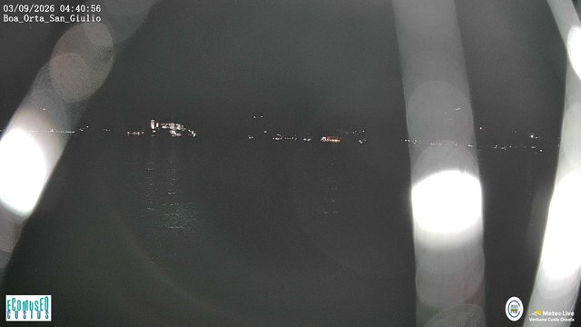 time-lapse frame, Orta San Giulio webcam