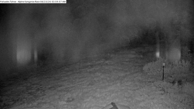 time-lapse frame, Palisades Tahoe Alpine Race webcam