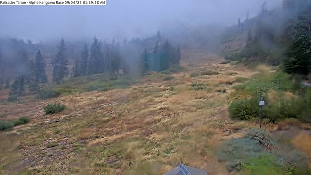 time-lapse frame, Palisades Tahoe Alpine Race webcam