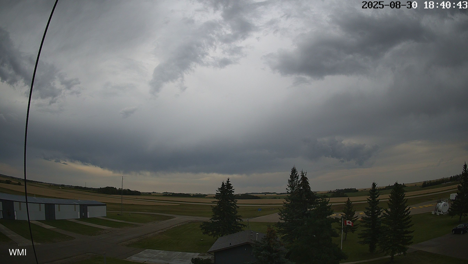 time-lapse frame, Olds Radar North webcam