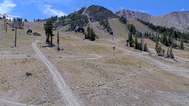 view from Mammoth Main Lodge on 2026-08-25