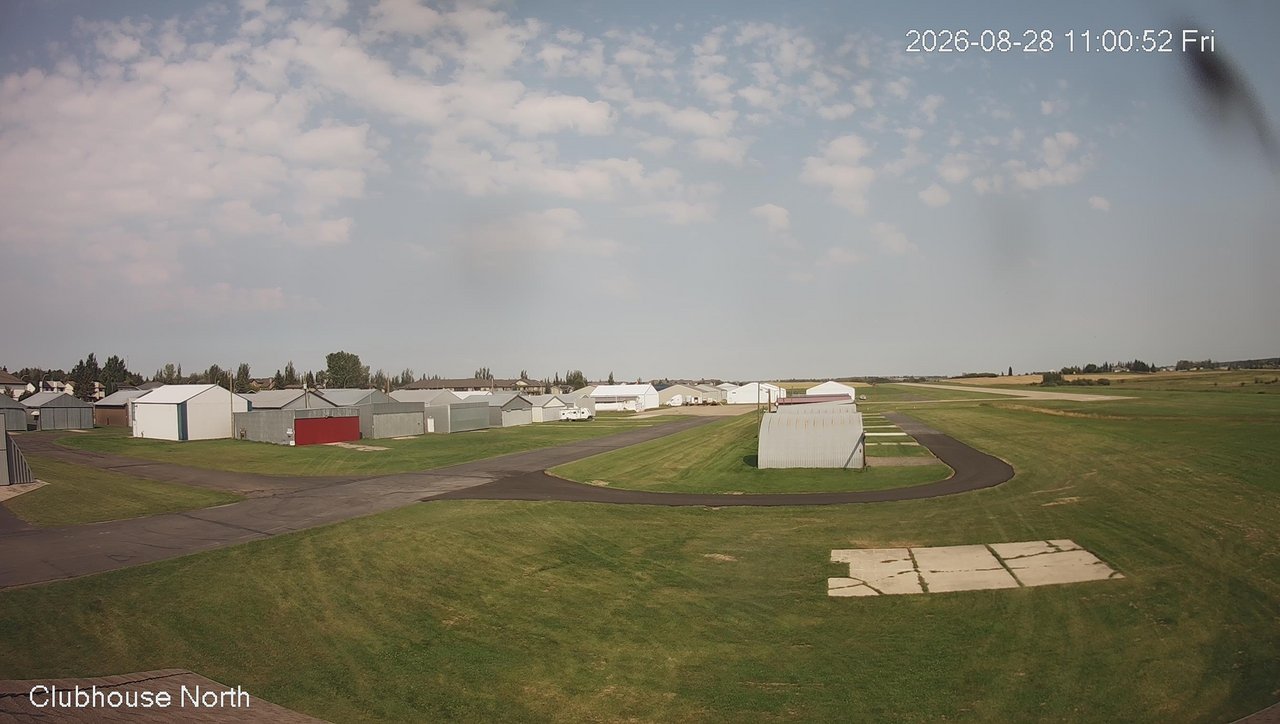 view from North view of Lacombe Airport on 2026-08-28