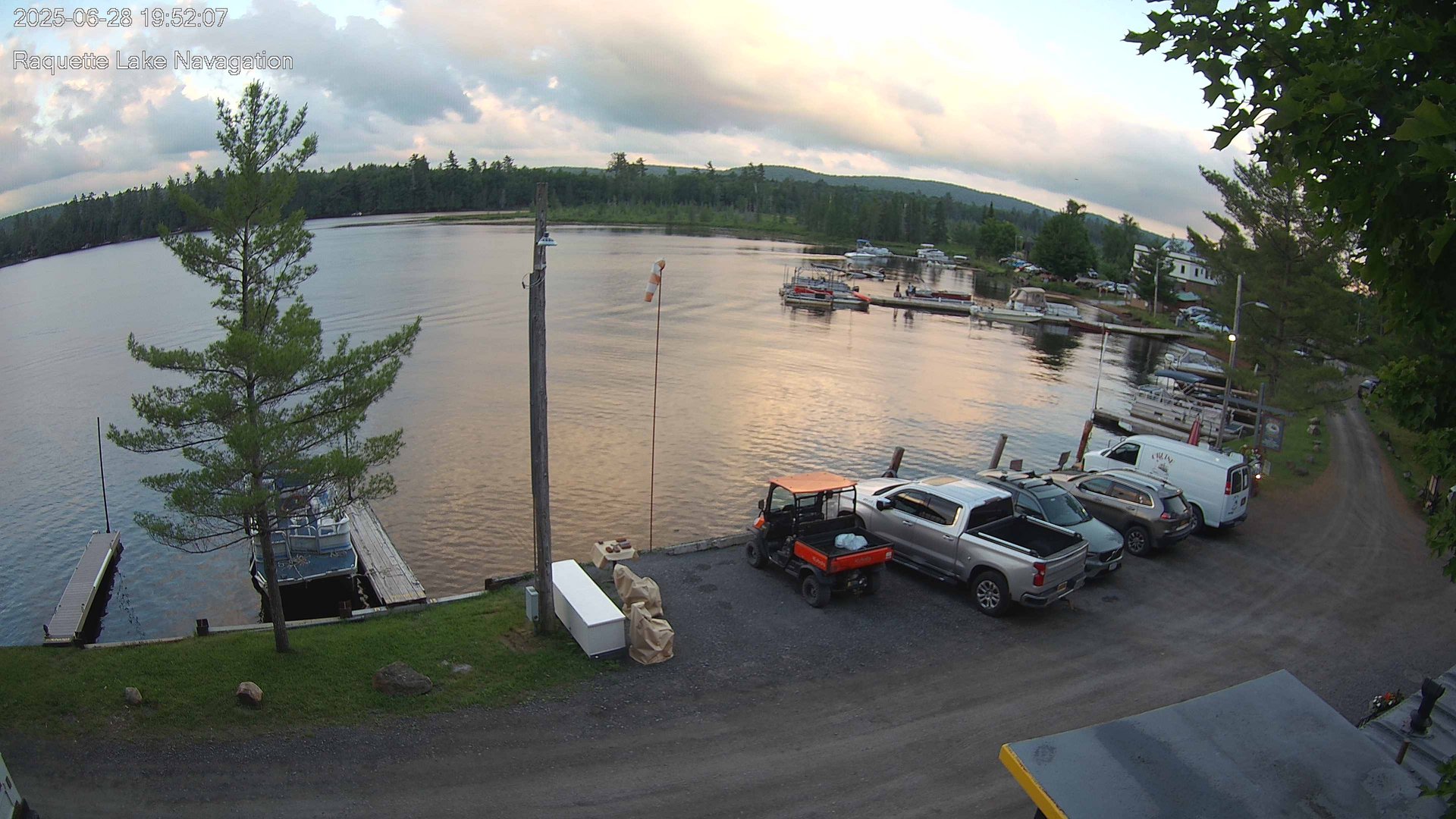 time-lapse frame, Raquette Lake Navigation  webcam