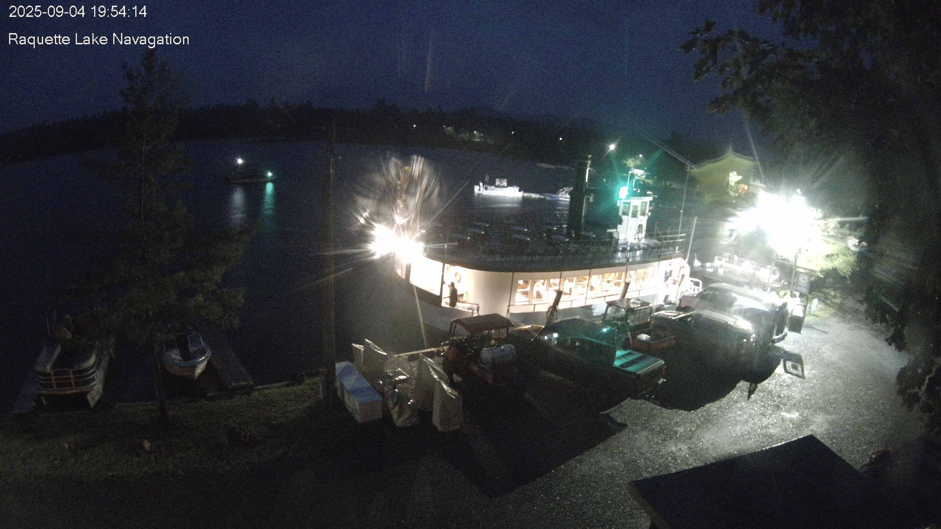 time-lapse frame, Raquette Lake Navigation  webcam