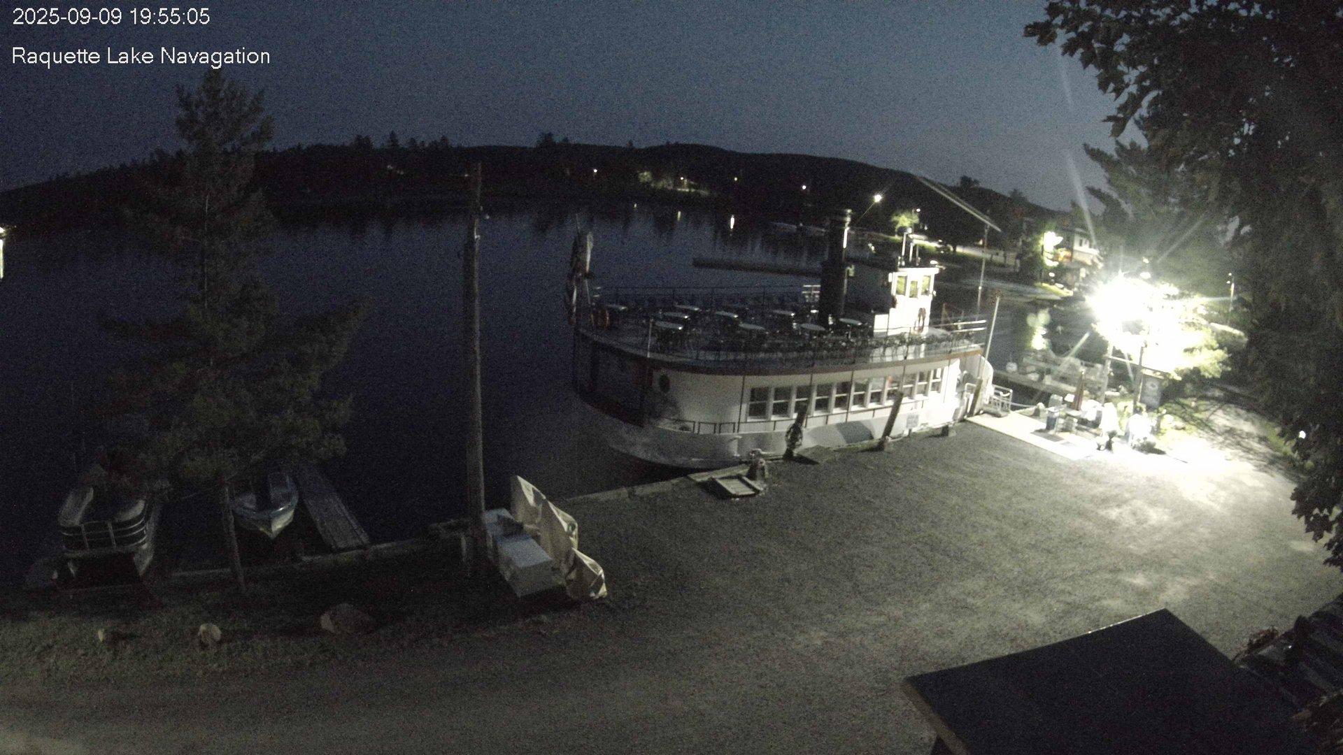 time-lapse frame, Raquette Lake Navigation  webcam