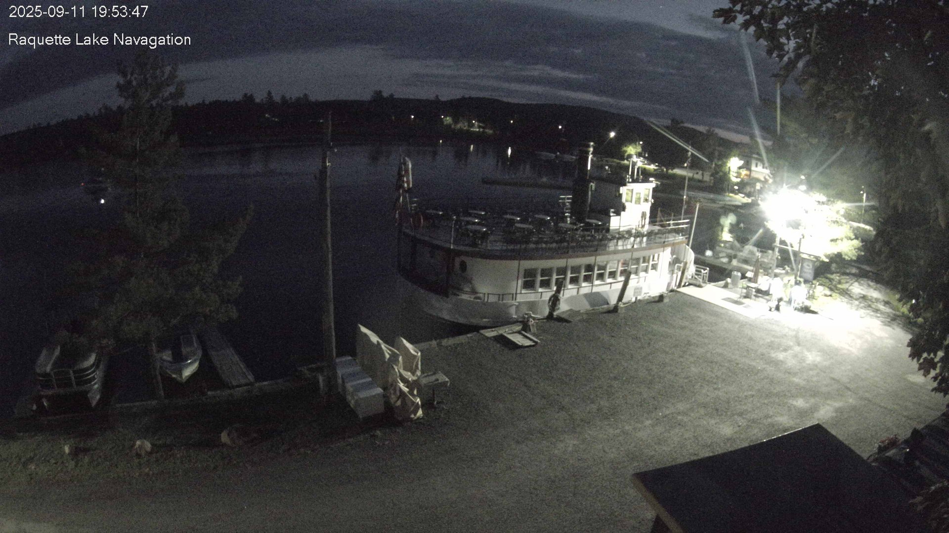 time-lapse frame, Raquette Lake Navigation  webcam