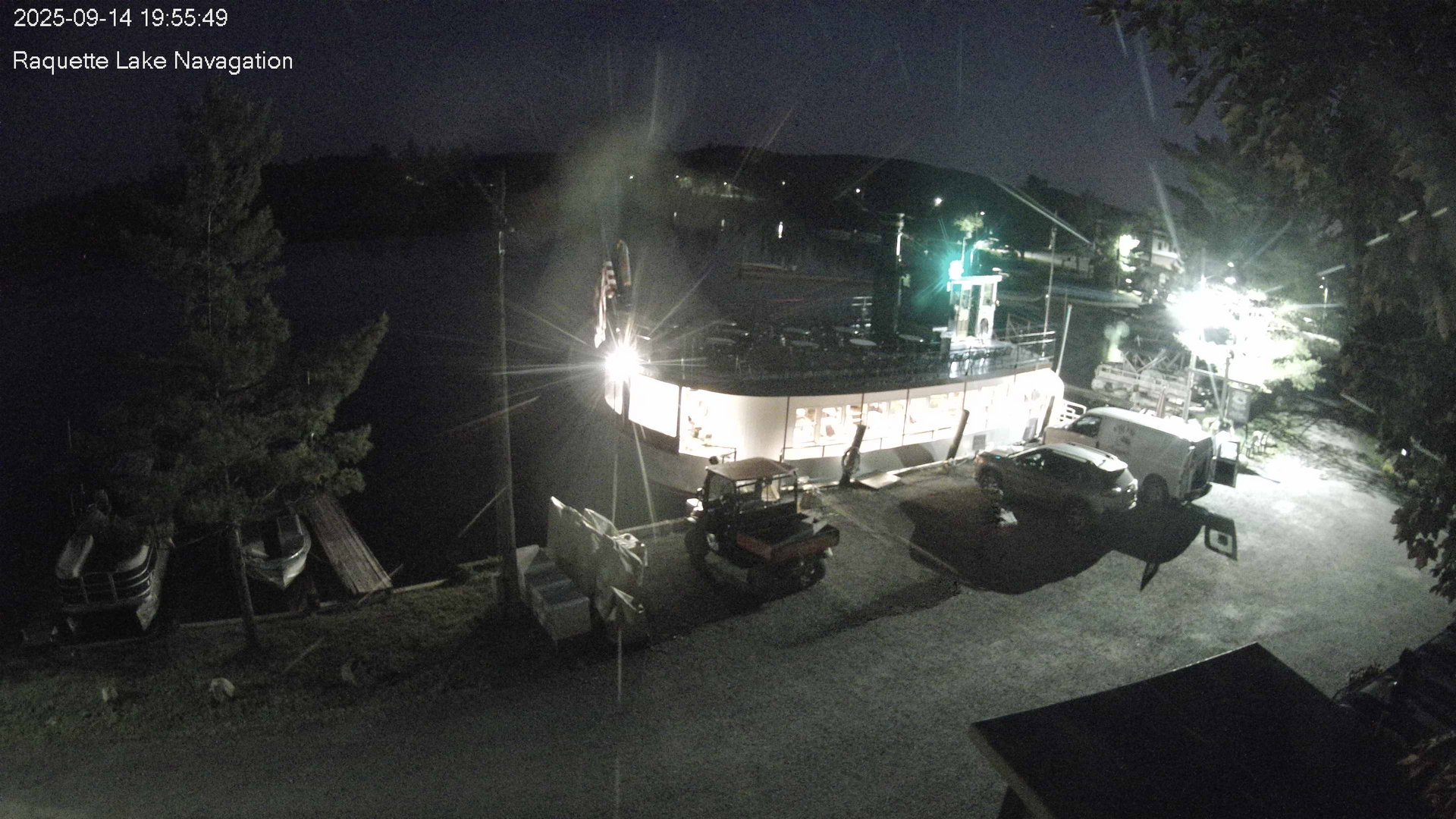 time-lapse frame, Raquette Lake Navigation  webcam