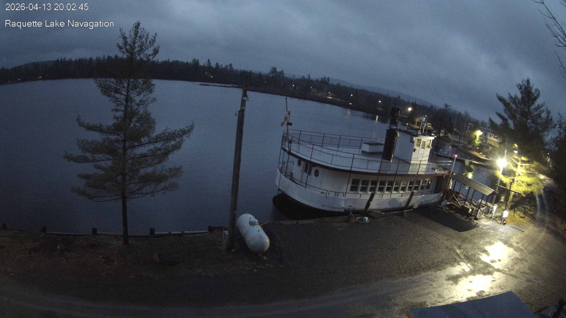 time-lapse frame, Raquette Lake Navigation  webcam