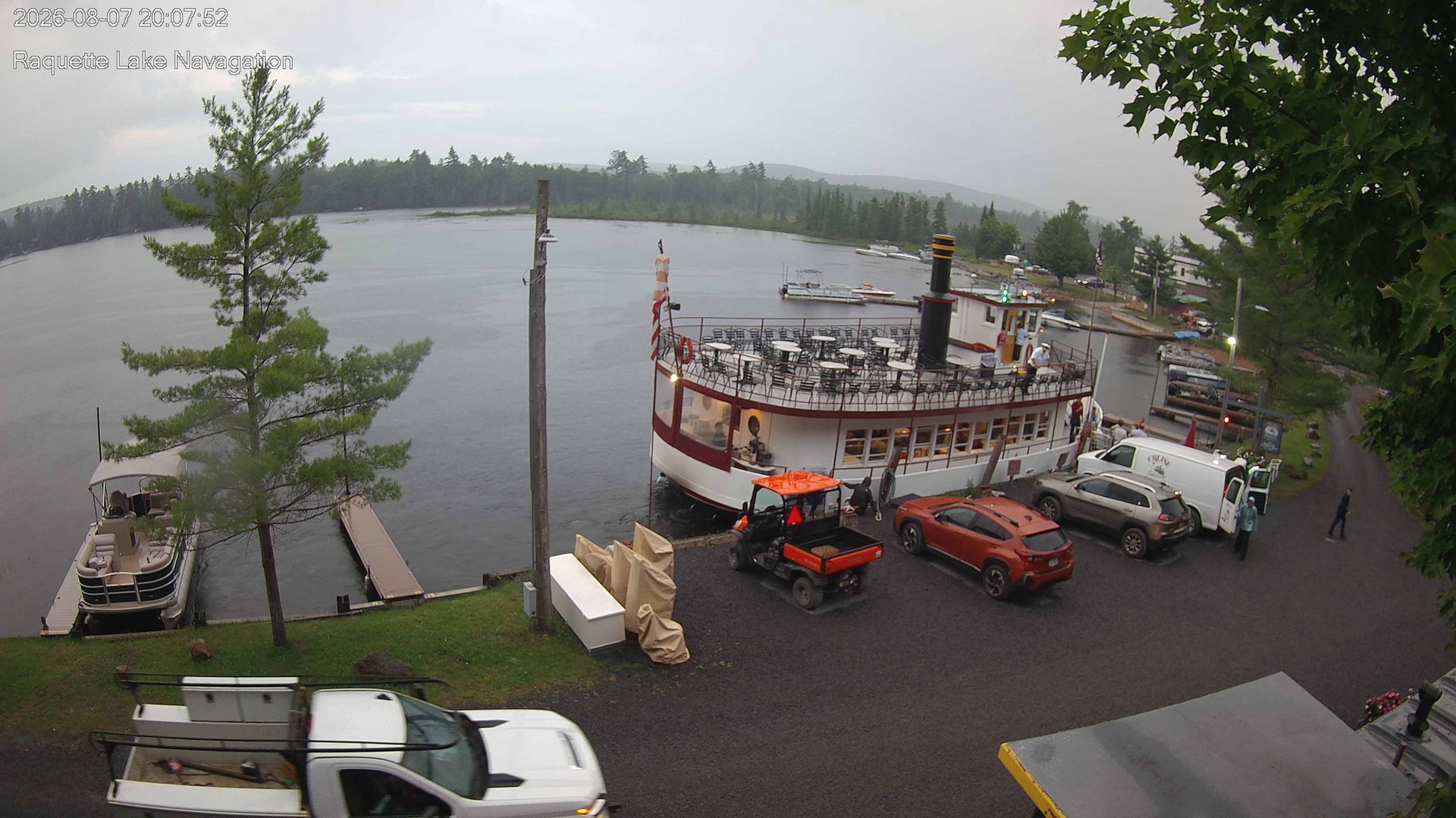 time-lapse frame, Raquette Lake Navigation  webcam