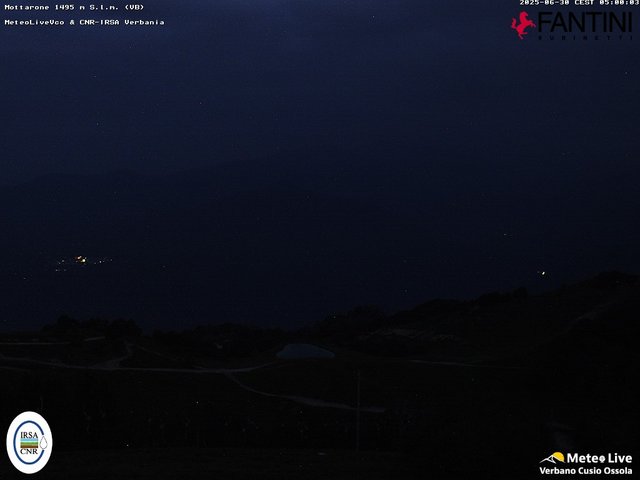 time-lapse frame, Mottarone webcam