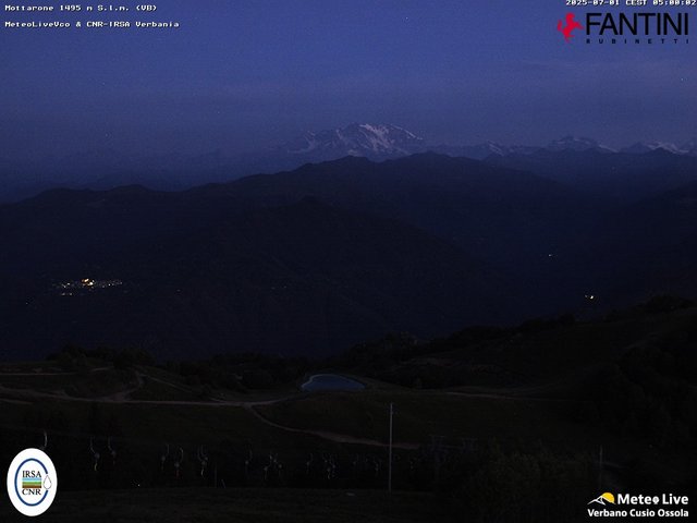 time-lapse frame, Mottarone webcam
