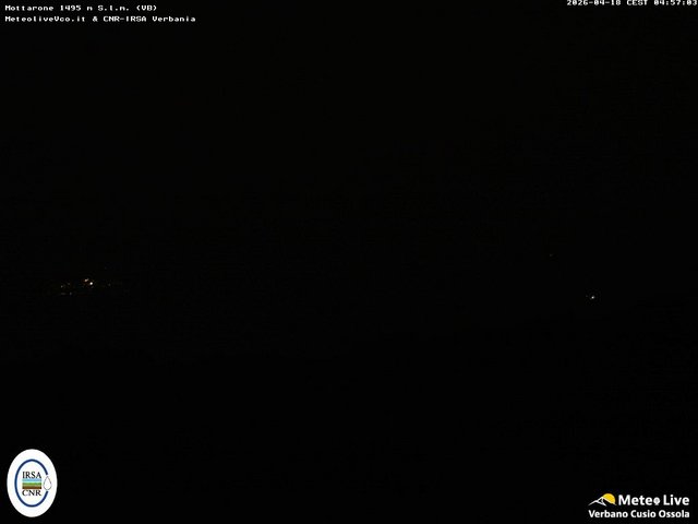 time-lapse frame, Mottarone webcam