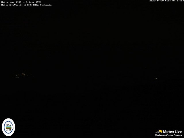 time-lapse frame, Mottarone webcam