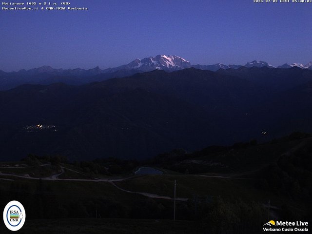 time-lapse frame, Mottarone webcam