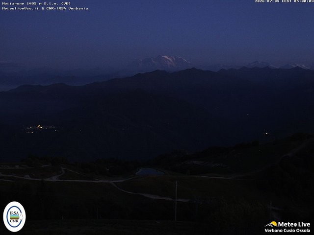 time-lapse frame, Mottarone webcam